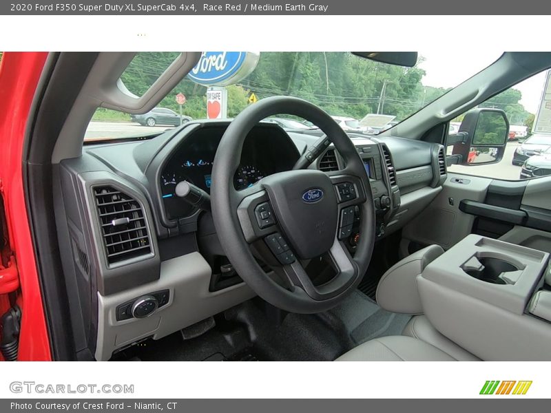 Race Red / Medium Earth Gray 2020 Ford F350 Super Duty XL SuperCab 4x4