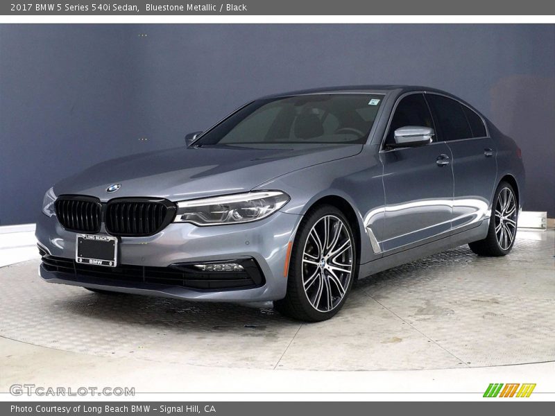 Bluestone Metallic / Black 2017 BMW 5 Series 540i Sedan