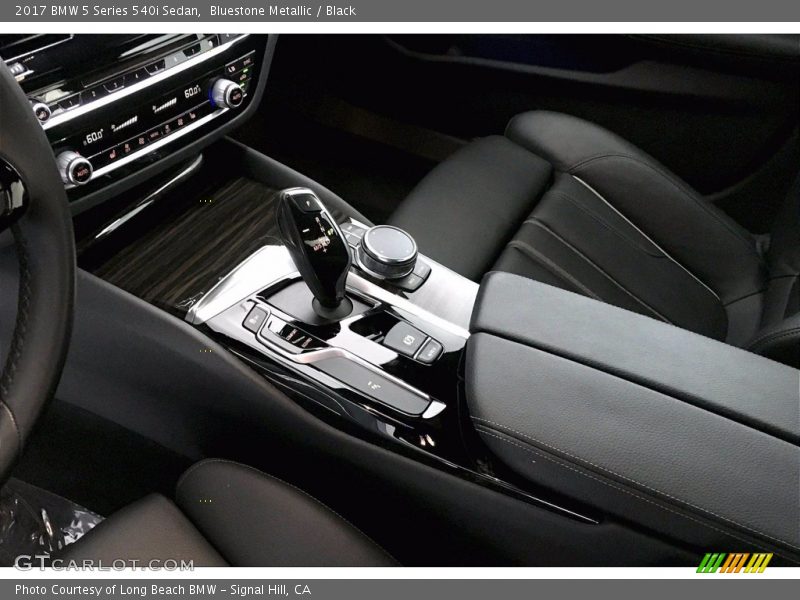 Bluestone Metallic / Black 2017 BMW 5 Series 540i Sedan