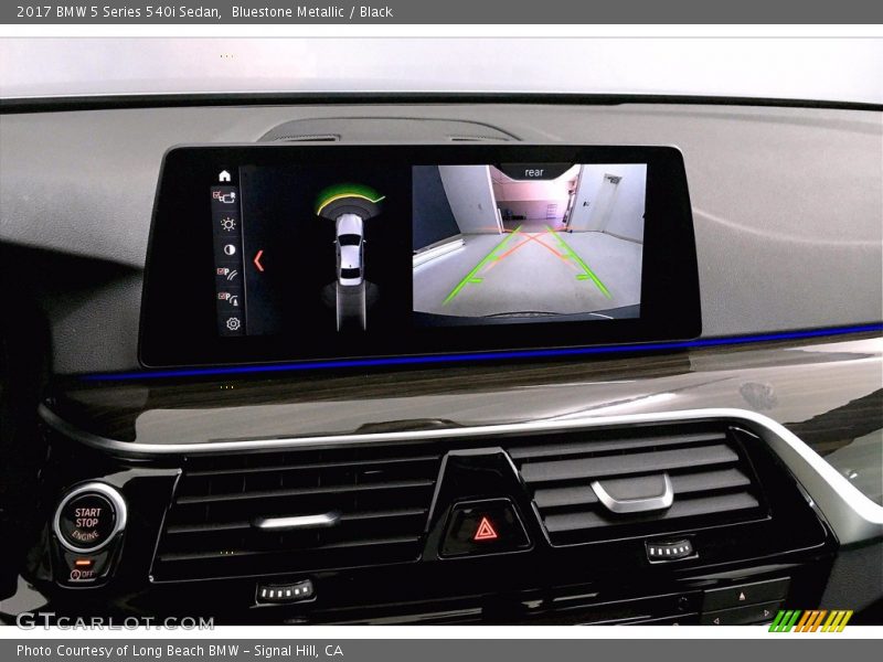 Bluestone Metallic / Black 2017 BMW 5 Series 540i Sedan