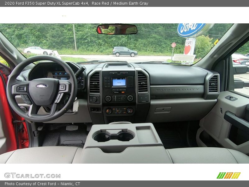 Race Red / Medium Earth Gray 2020 Ford F350 Super Duty XL SuperCab 4x4