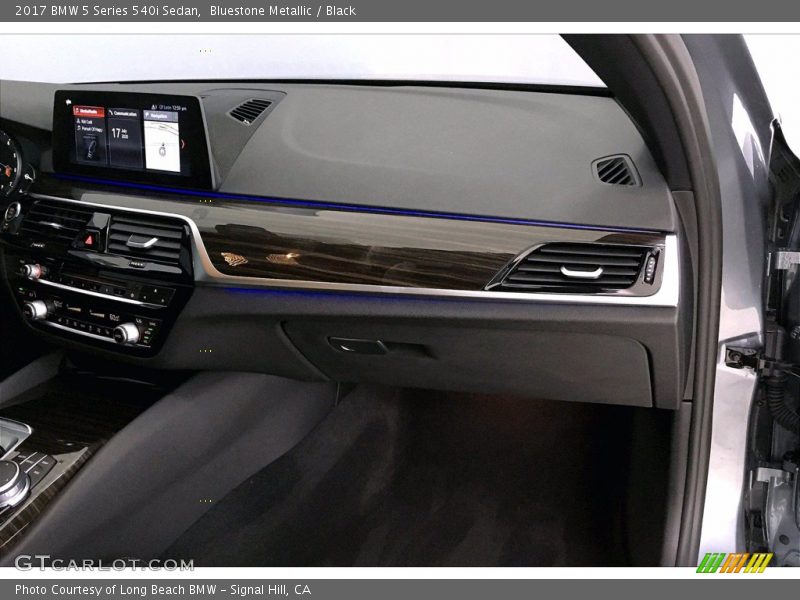 Bluestone Metallic / Black 2017 BMW 5 Series 540i Sedan