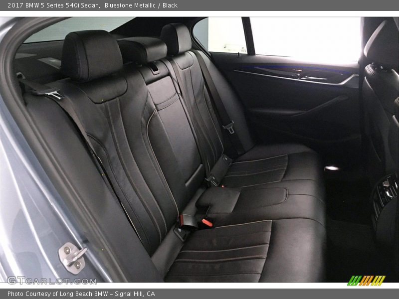 Bluestone Metallic / Black 2017 BMW 5 Series 540i Sedan
