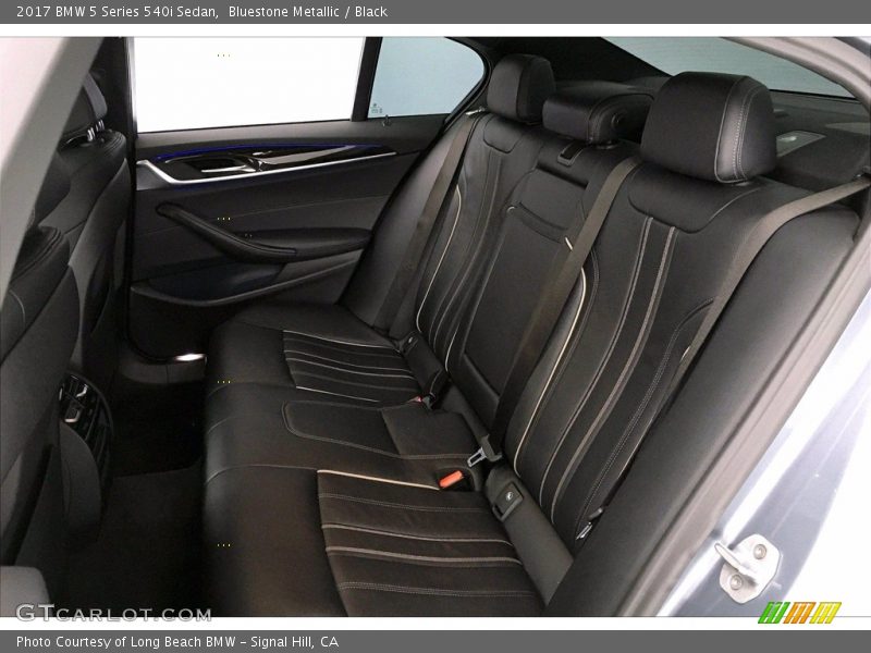 Bluestone Metallic / Black 2017 BMW 5 Series 540i Sedan