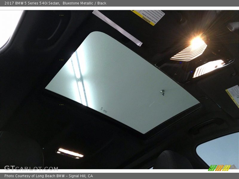 Bluestone Metallic / Black 2017 BMW 5 Series 540i Sedan