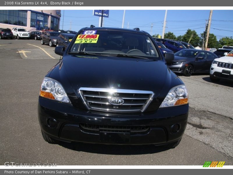 Ebony Black / Beige 2008 Kia Sorento LX 4x4