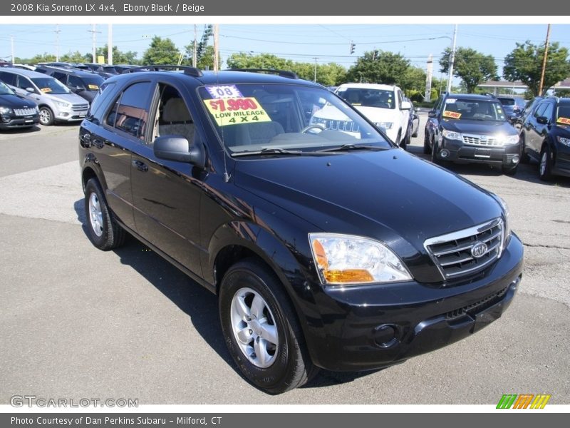 Ebony Black / Beige 2008 Kia Sorento LX 4x4