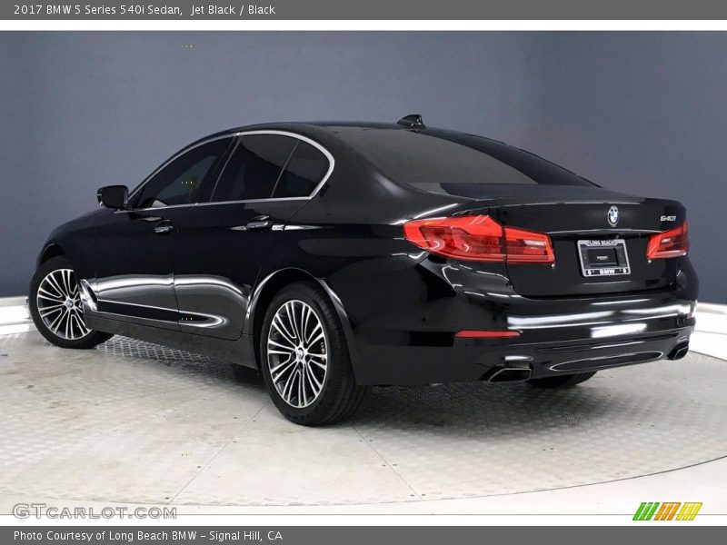Jet Black / Black 2017 BMW 5 Series 540i Sedan