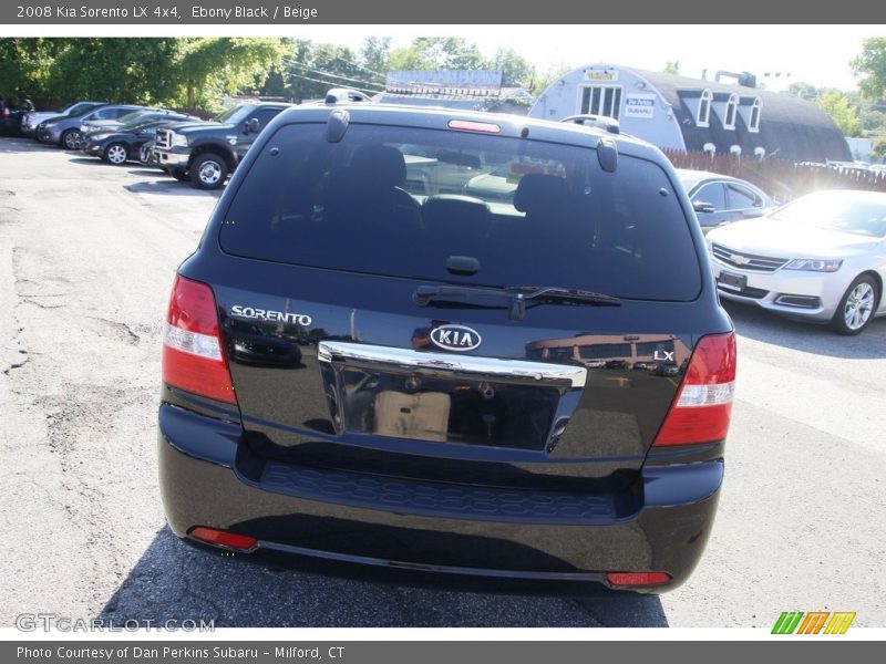 Ebony Black / Beige 2008 Kia Sorento LX 4x4