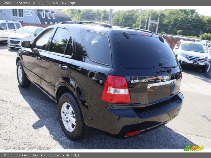 Ebony Black / Beige 2008 Kia Sorento LX 4x4