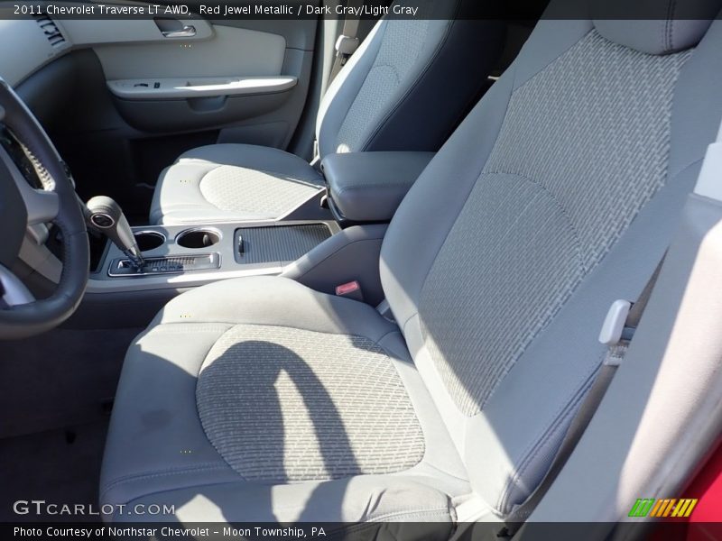 Red Jewel Metallic / Dark Gray/Light Gray 2011 Chevrolet Traverse LT AWD
