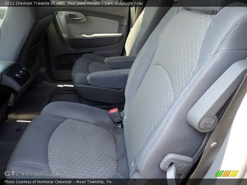 Red Jewel Metallic / Dark Gray/Light Gray 2011 Chevrolet Traverse LT AWD