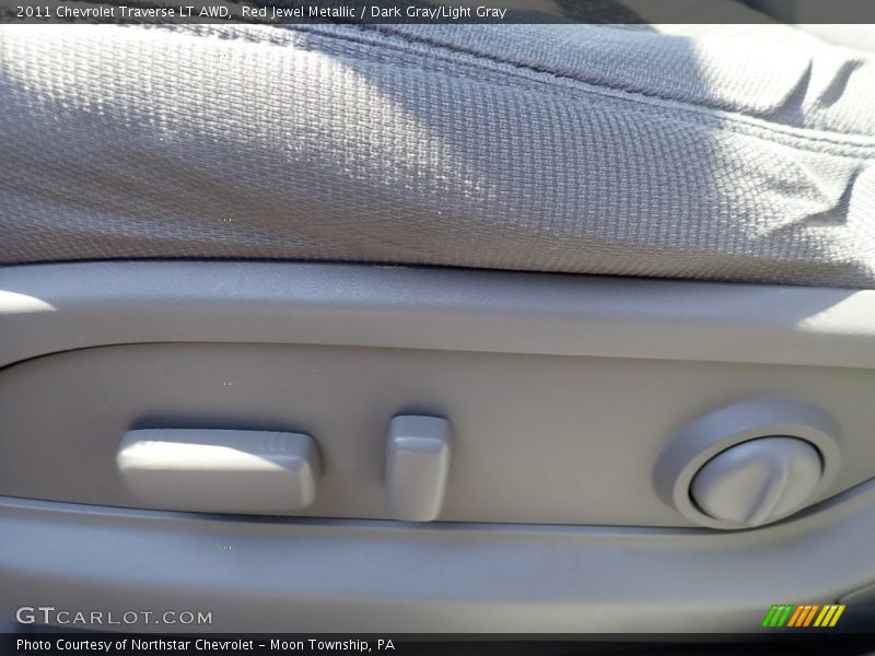 Red Jewel Metallic / Dark Gray/Light Gray 2011 Chevrolet Traverse LT AWD