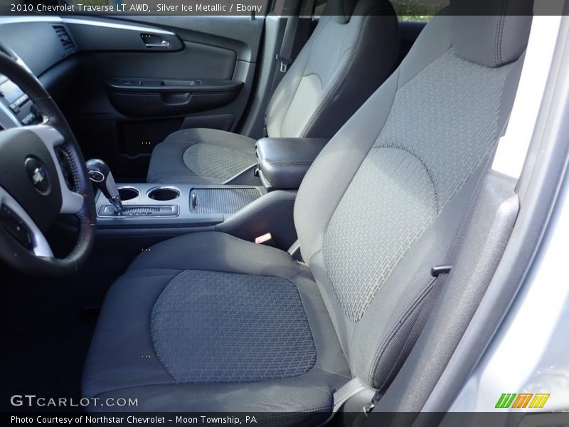 Silver Ice Metallic / Ebony 2010 Chevrolet Traverse LT AWD