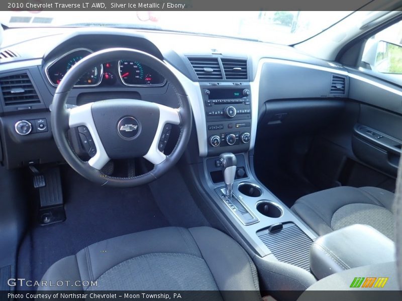 Silver Ice Metallic / Ebony 2010 Chevrolet Traverse LT AWD