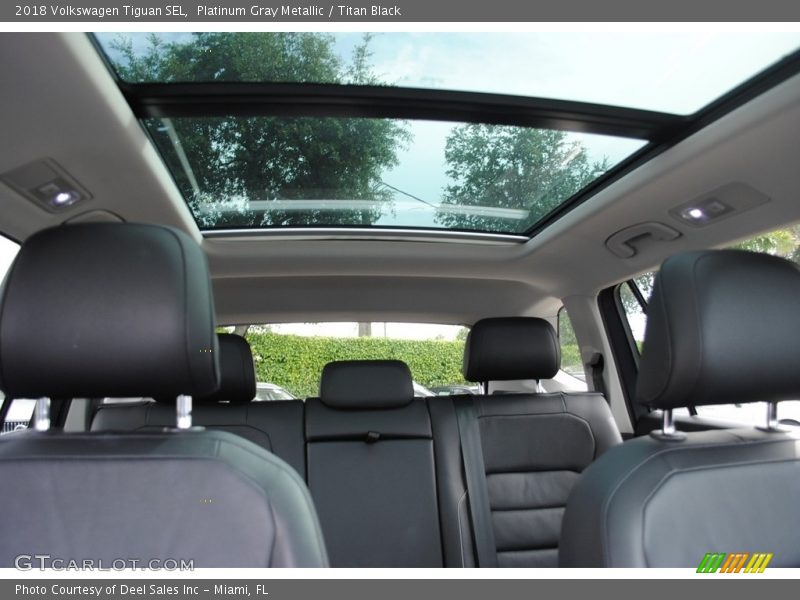 Sunroof of 2018 Tiguan SEL