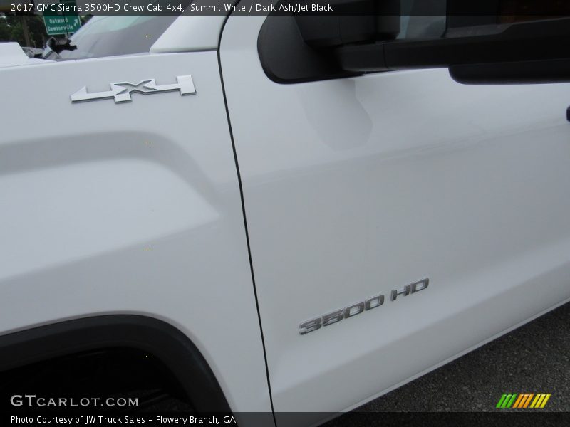 Summit White / Dark Ash/Jet Black 2017 GMC Sierra 3500HD Crew Cab 4x4