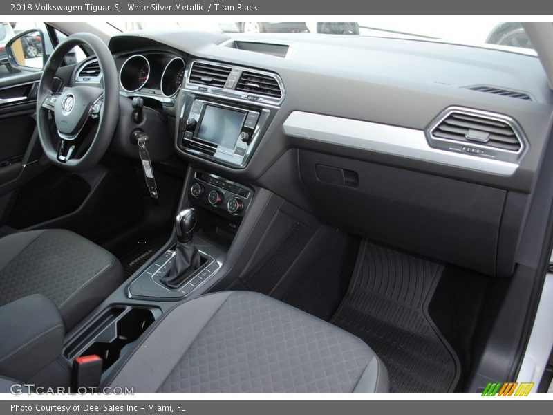 White Silver Metallic / Titan Black 2018 Volkswagen Tiguan S