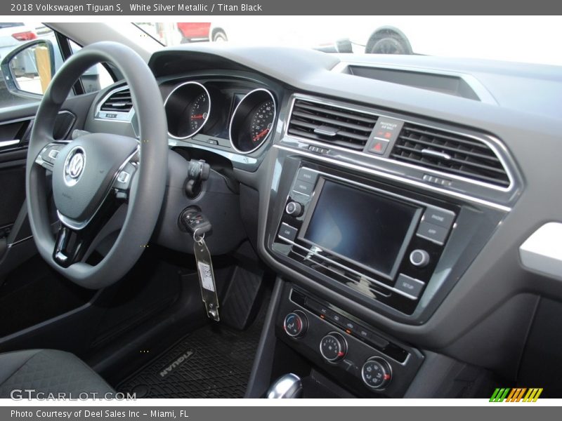 White Silver Metallic / Titan Black 2018 Volkswagen Tiguan S