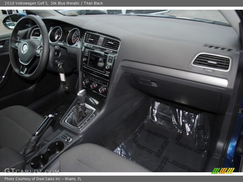 Silk Blue Metallic / Titan Black 2019 Volkswagen Golf S