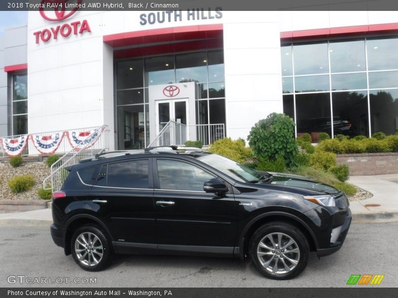Black / Cinnamon 2018 Toyota RAV4 Limited AWD Hybrid