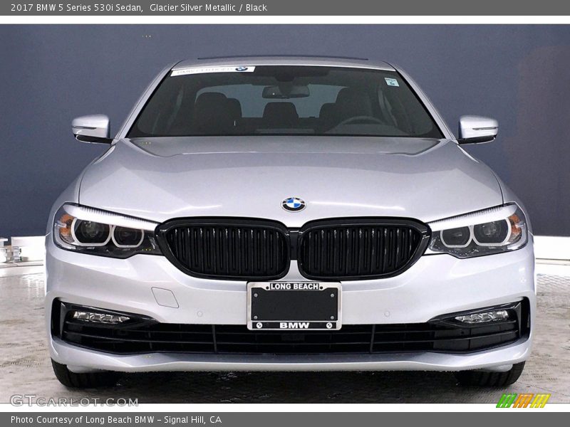 Glacier Silver Metallic / Black 2017 BMW 5 Series 530i Sedan
