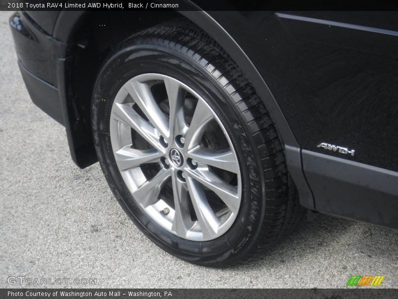 Black / Cinnamon 2018 Toyota RAV4 Limited AWD Hybrid