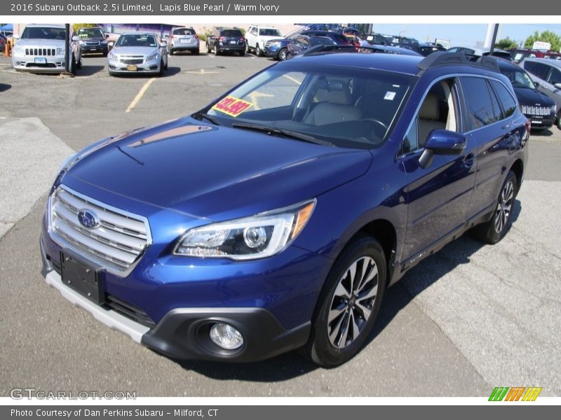 Lapis Blue Pearl / Warm Ivory 2016 Subaru Outback 2.5i Limited