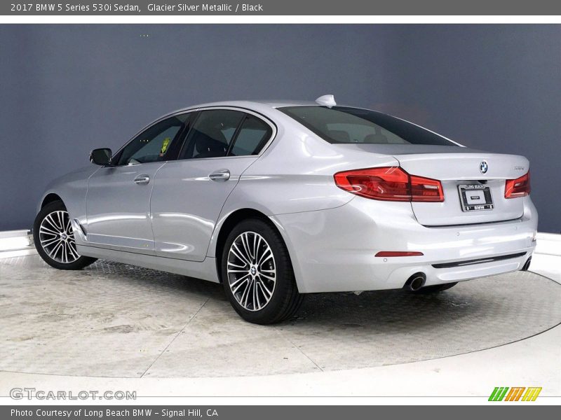 Glacier Silver Metallic / Black 2017 BMW 5 Series 530i Sedan