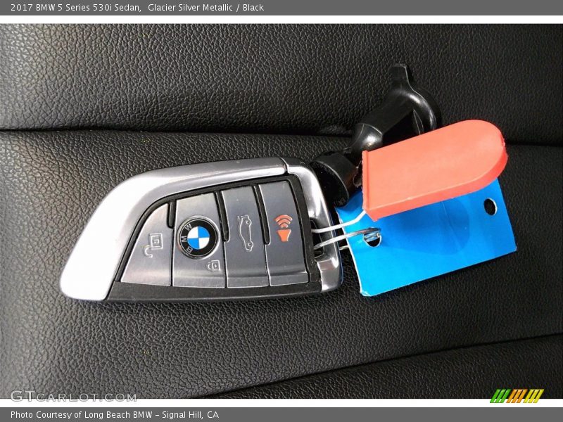 Glacier Silver Metallic / Black 2017 BMW 5 Series 530i Sedan