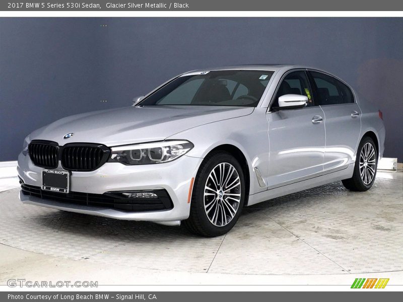 Glacier Silver Metallic / Black 2017 BMW 5 Series 530i Sedan