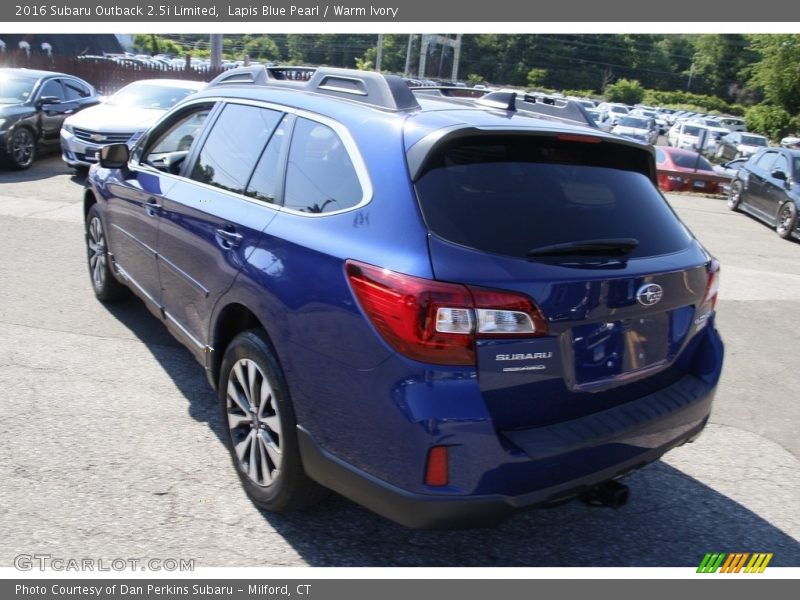 Lapis Blue Pearl / Warm Ivory 2016 Subaru Outback 2.5i Limited