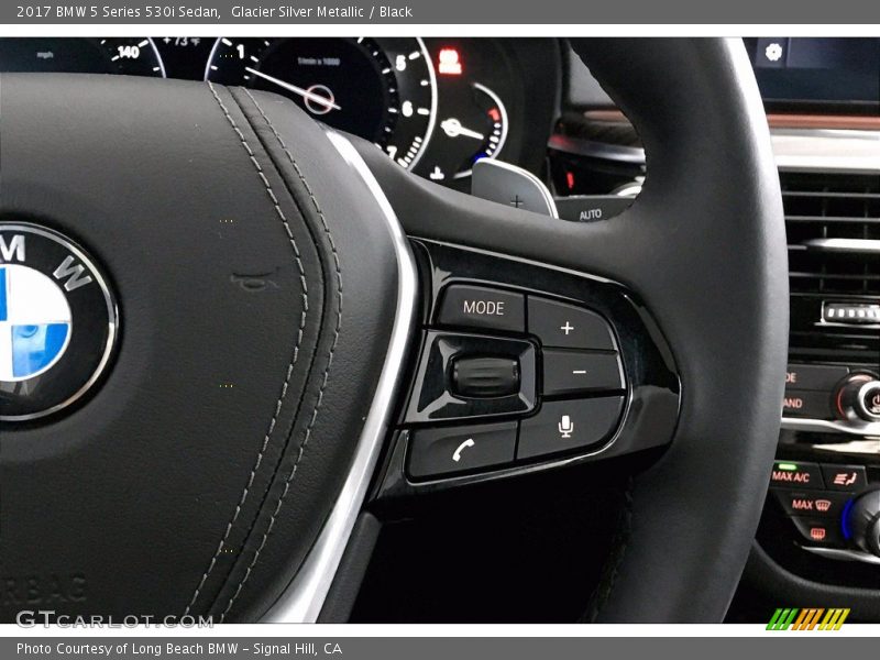 Glacier Silver Metallic / Black 2017 BMW 5 Series 530i Sedan