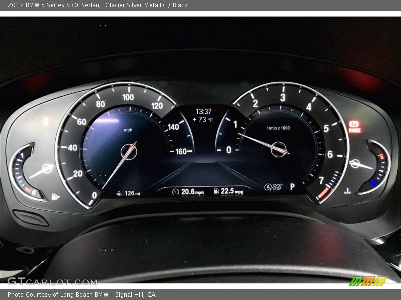 Glacier Silver Metallic / Black 2017 BMW 5 Series 530i Sedan