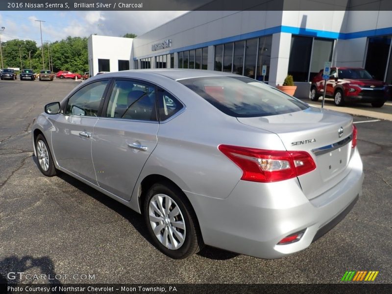 Brilliant Silver / Charcoal 2016 Nissan Sentra S