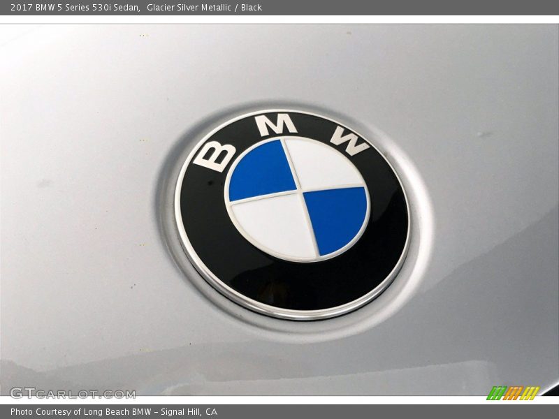 Glacier Silver Metallic / Black 2017 BMW 5 Series 530i Sedan