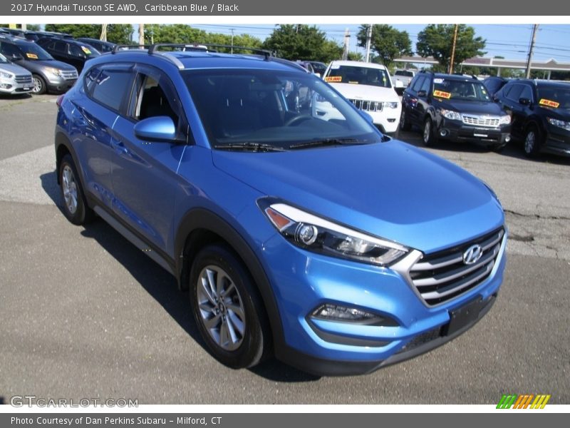 Caribbean Blue / Black 2017 Hyundai Tucson SE AWD
