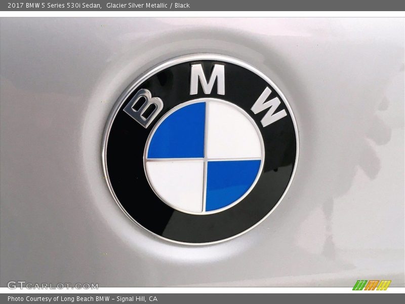 Glacier Silver Metallic / Black 2017 BMW 5 Series 530i Sedan