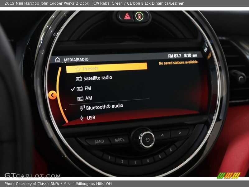 JCW Rebel Green / Carbon Black Dinamica/Leather 2019 Mini Hardtop John Cooper Works 2 Door