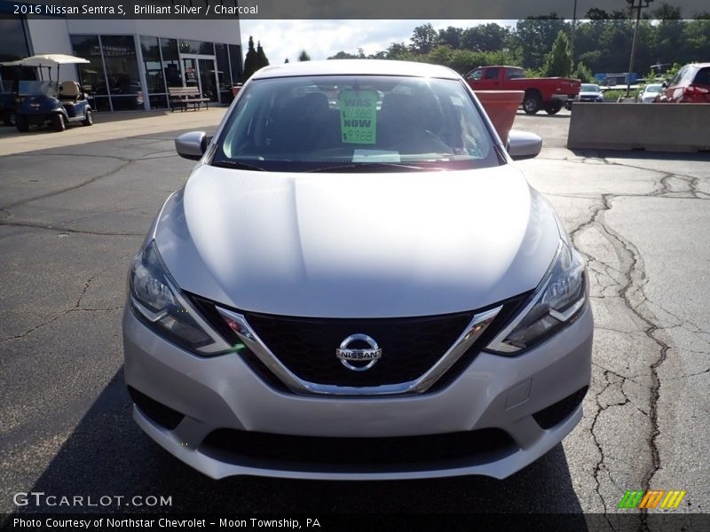 Brilliant Silver / Charcoal 2016 Nissan Sentra S