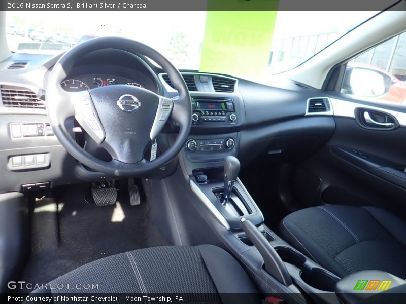 Brilliant Silver / Charcoal 2016 Nissan Sentra S