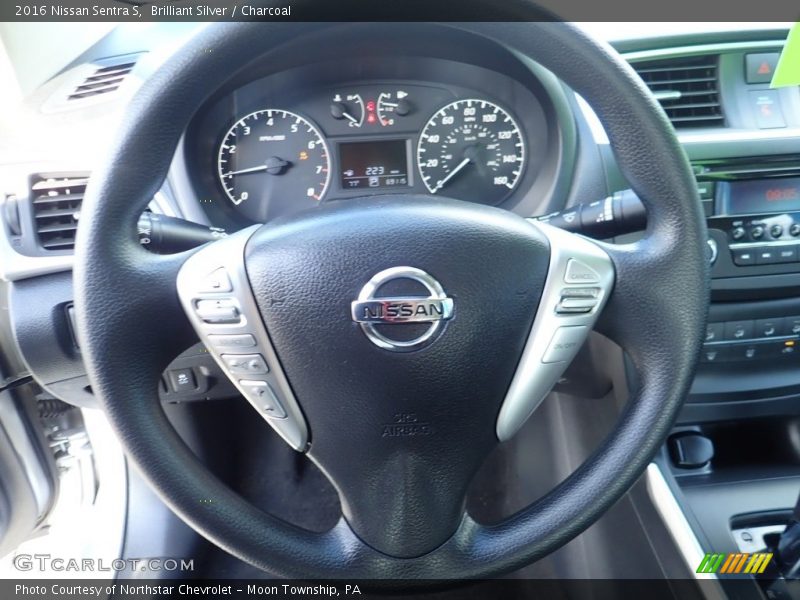 Brilliant Silver / Charcoal 2016 Nissan Sentra S