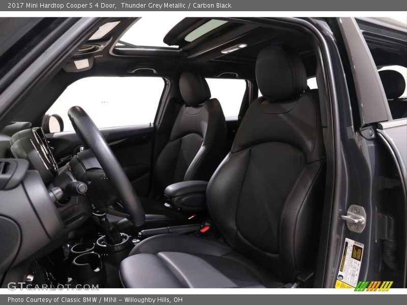 Thunder Grey Metallic / Carbon Black 2017 Mini Hardtop Cooper S 4 Door
