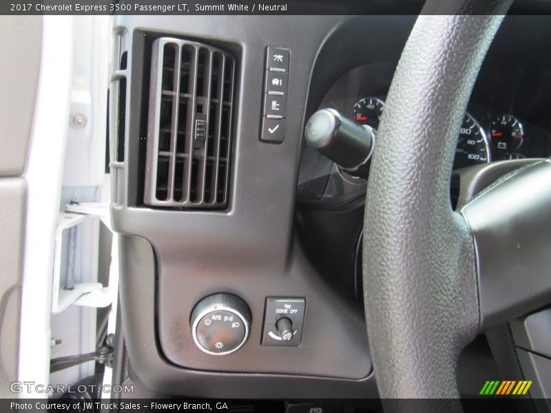 Controls of 2017 Express 3500 Passenger LT