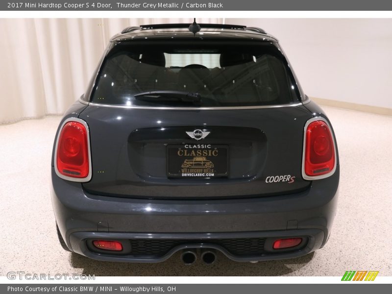 Thunder Grey Metallic / Carbon Black 2017 Mini Hardtop Cooper S 4 Door