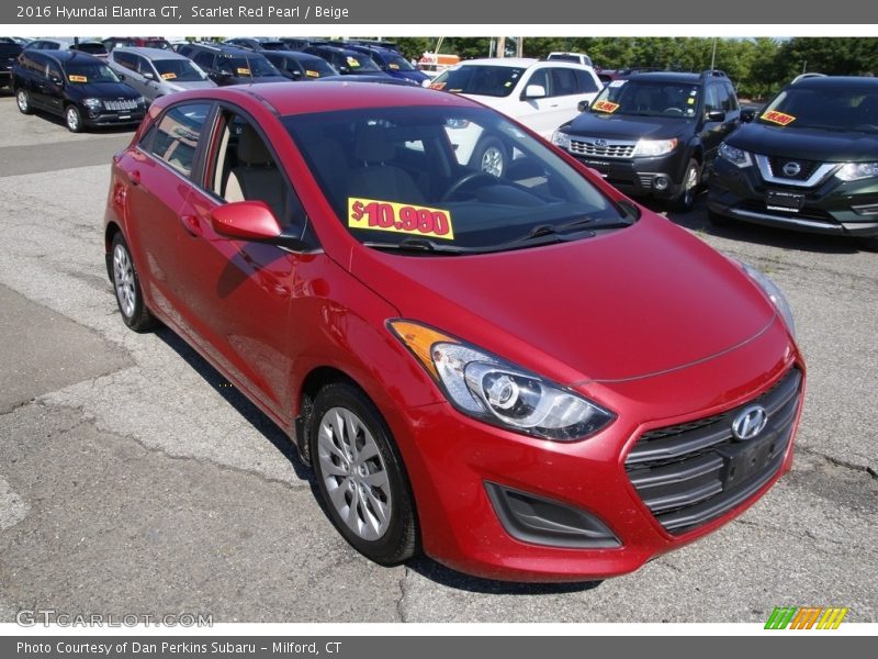 Scarlet Red Pearl / Beige 2016 Hyundai Elantra GT