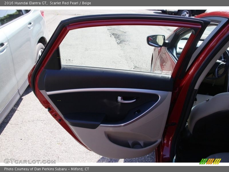 Scarlet Red Pearl / Beige 2016 Hyundai Elantra GT