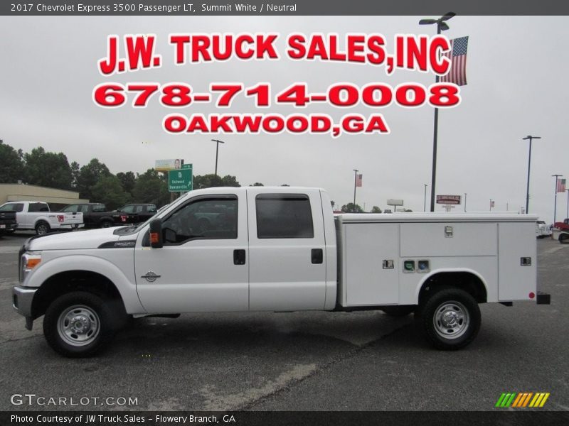 Summit White / Neutral 2017 Chevrolet Express 3500 Passenger LT