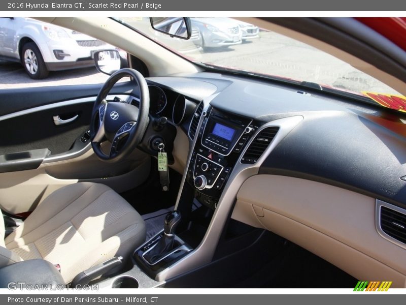 Scarlet Red Pearl / Beige 2016 Hyundai Elantra GT