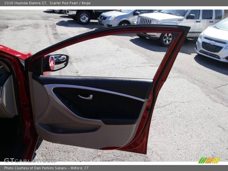 Scarlet Red Pearl / Beige 2016 Hyundai Elantra GT
